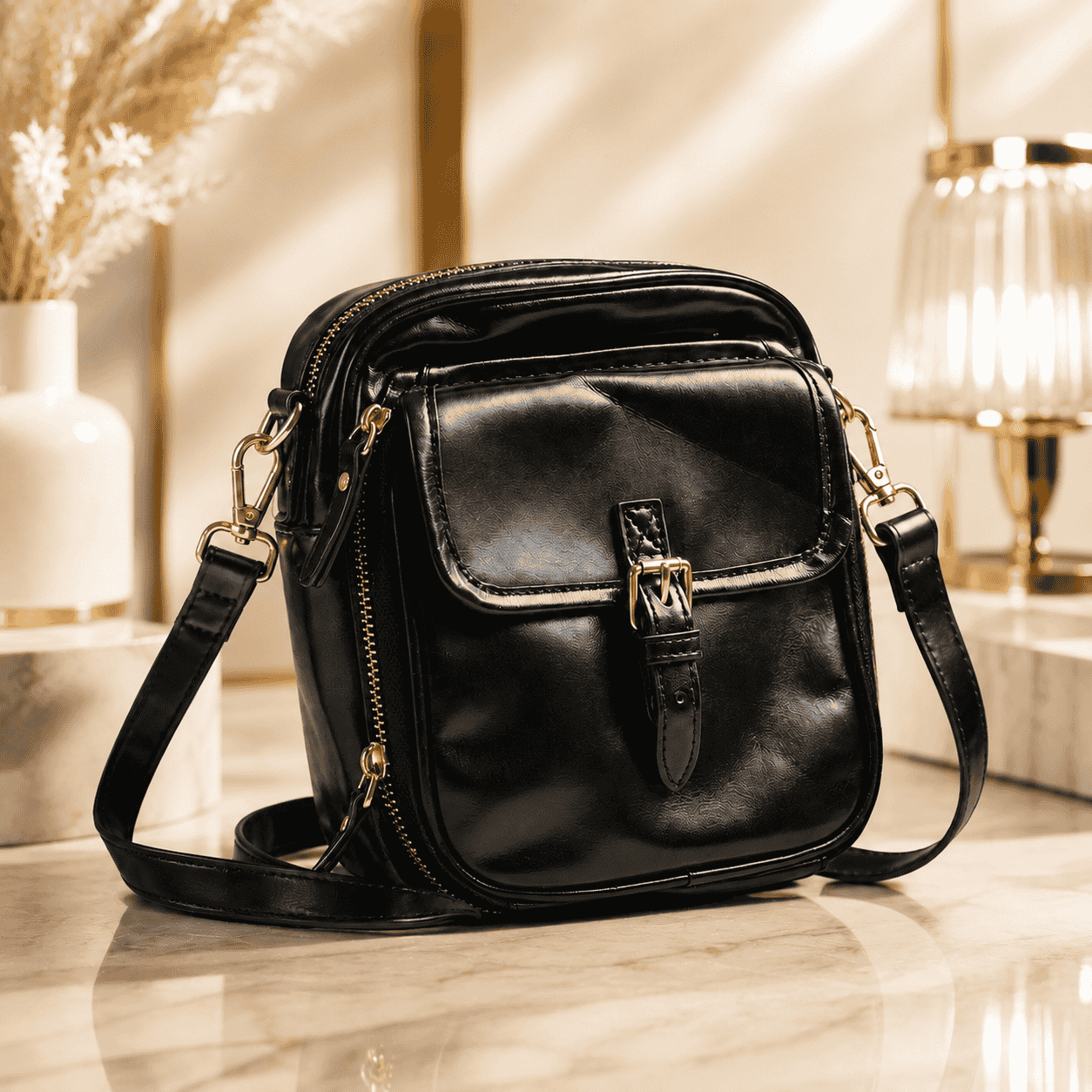 Bolso Bandolera Verona en Cuero