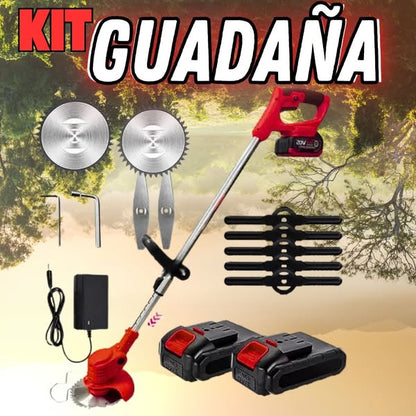 Guadaña Inalambrica 3 En 1 Con Llantas + Batería y Ebook de Regalo