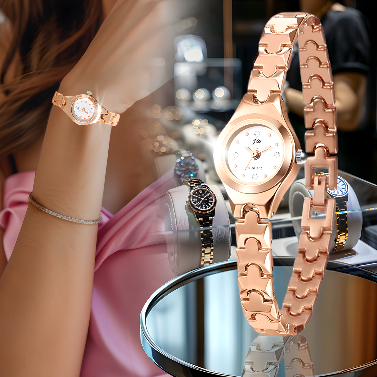 Reloj Dorado Elegante