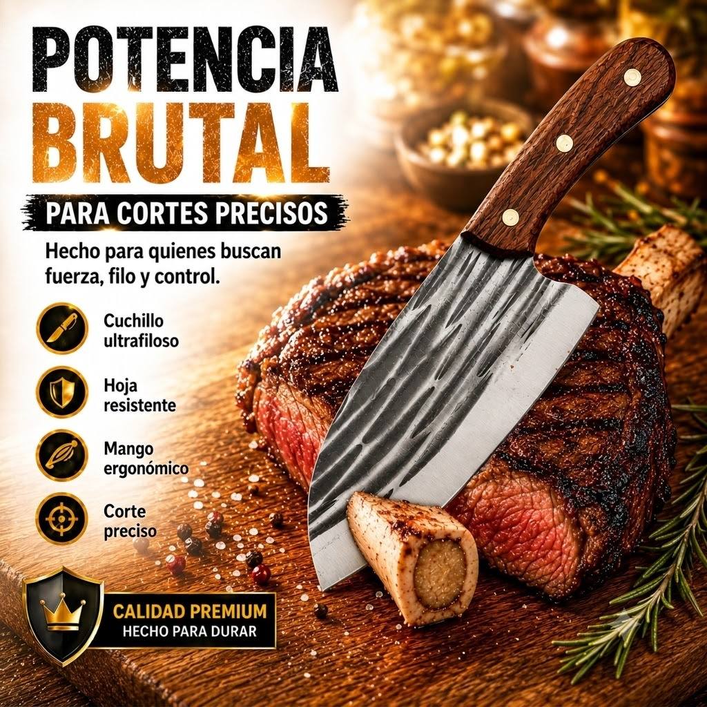 CUCHILLO TAZAKI - Corte Huesos Como Mantequilla