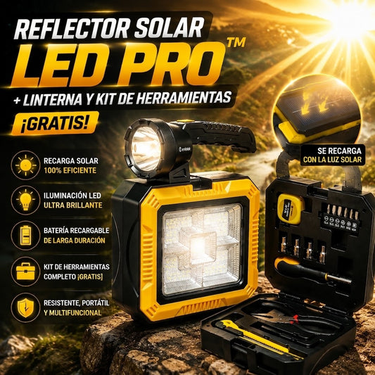 Reflector Solar LED Pro™ + Linterna y Kit de Herramientas [GRATIS]