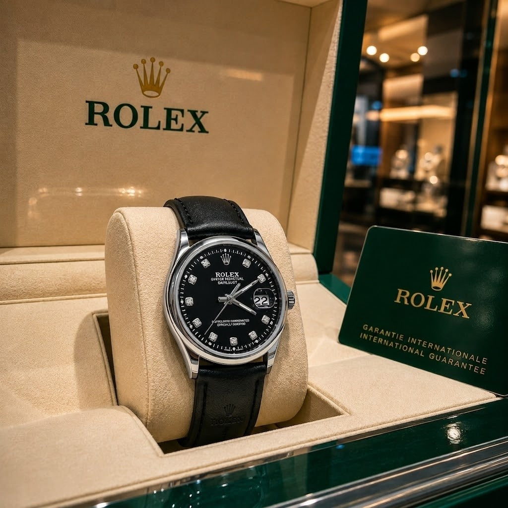Rolex Oyster - Correa 100% en Cuero Legítimo
