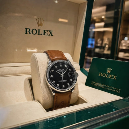 Rolex Oyster - Correa 100% en Cuero Legítimo