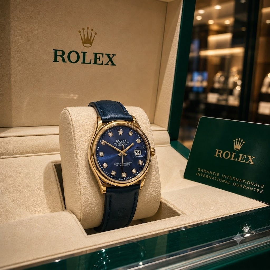 Rolex Oyster - Correa 100% en Cuero Legítimo