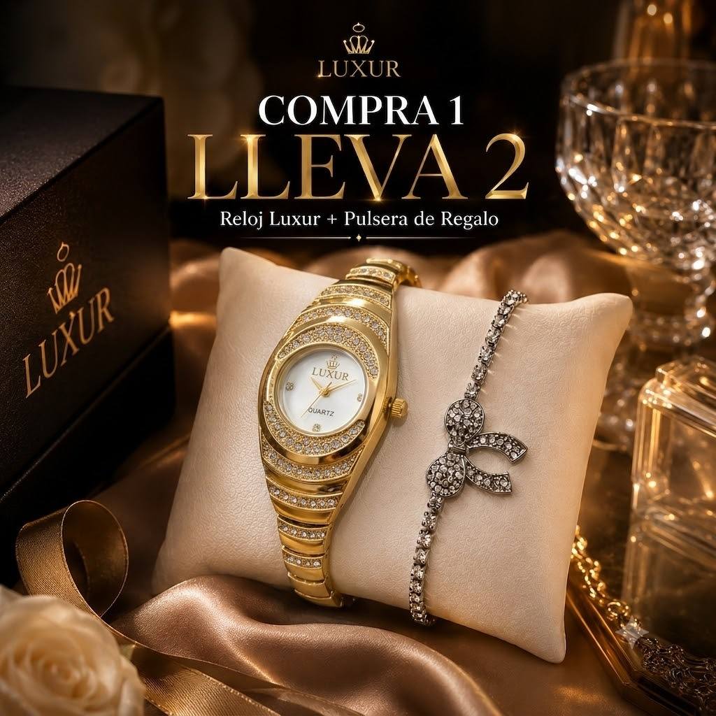 COMPRA 1 LLEVA 2 - Reloj Luxur + Pulsera de Regalo