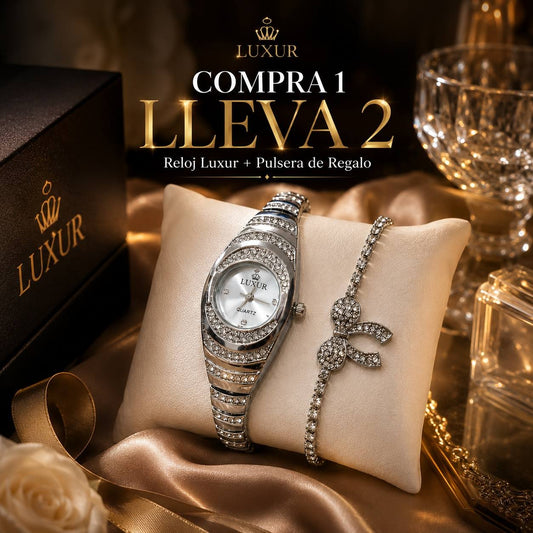 COMPRA 1 LLEVA 2 - Reloj Luxur + Pulsera de Regalo