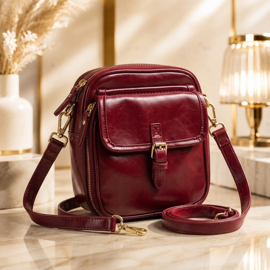 Bolso Bandolera Verona en Cuero